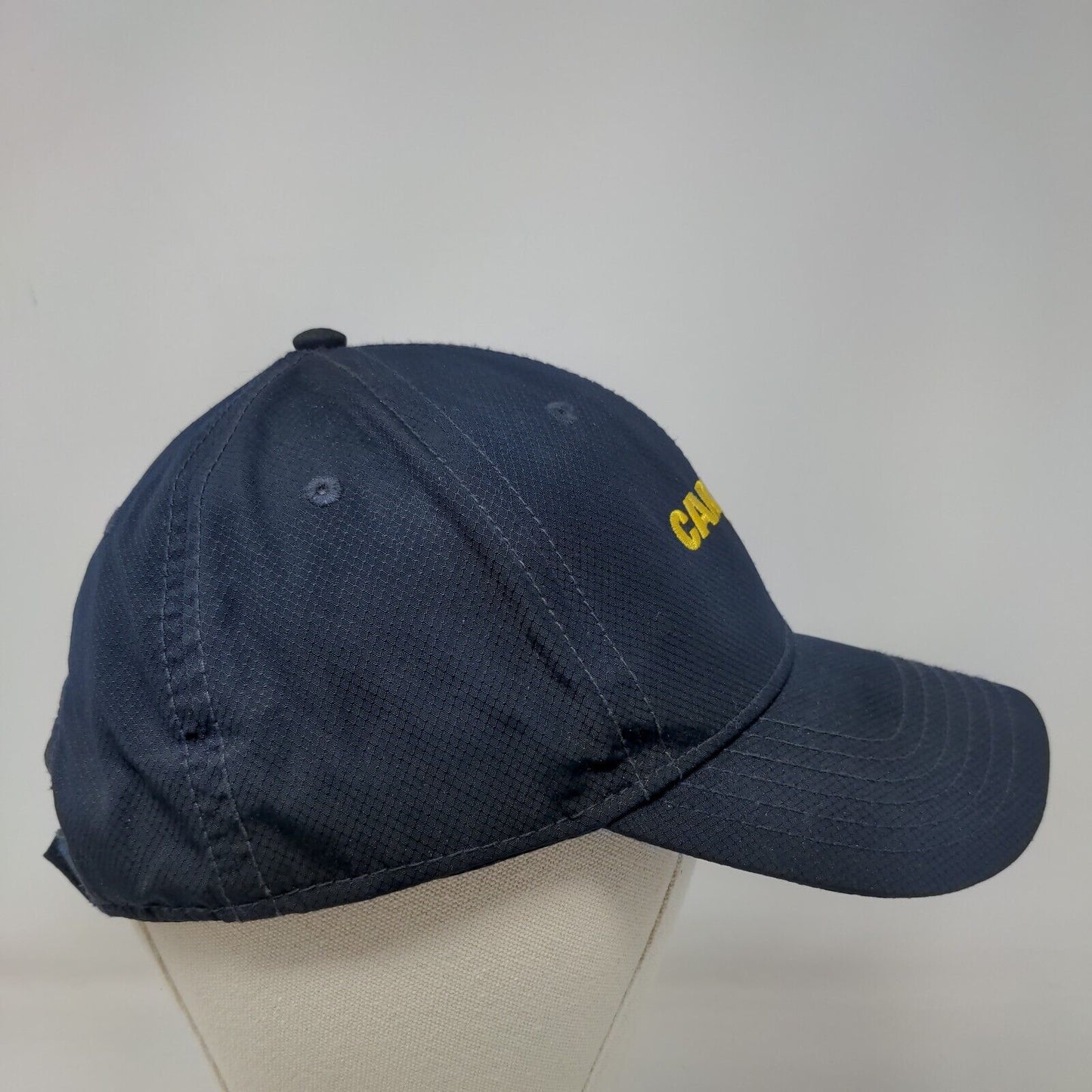 Carmax Strapback Hat Blue OSFA Adjustable Embroidered Vented Holes Polyester