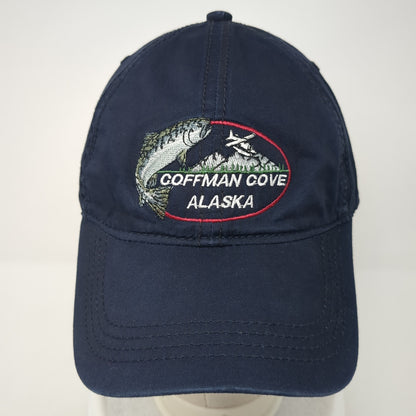 Coffman Cove Alaska Strapback Hat Blue One Size Drift Creek Outdoors