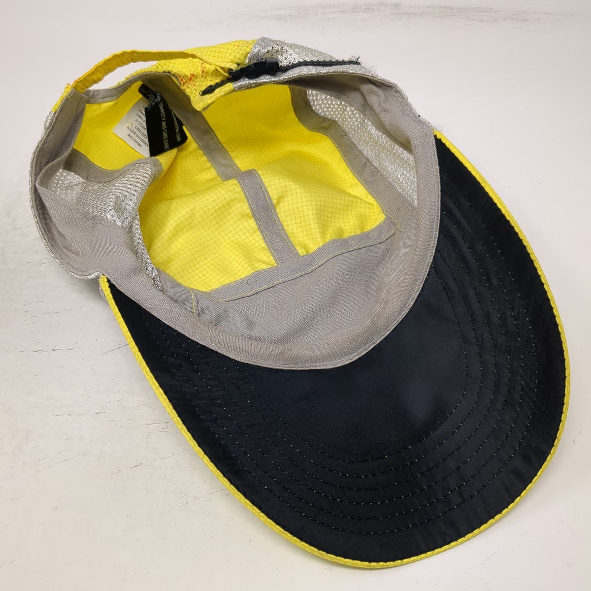illumiNITE 5 Panel Yellow OSFM Hat Reflective Mesh Adjustable Strapback Running