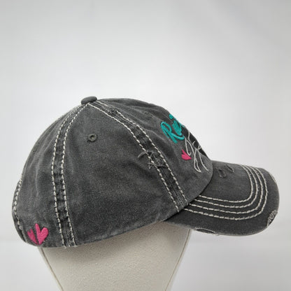Raising My Herd Strapback Hat Gray One Size KB ETHOS Vintage 6 Panel