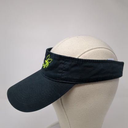 Stingerz Strapback Sun Visor Hat Black One Size Solid Port & Company