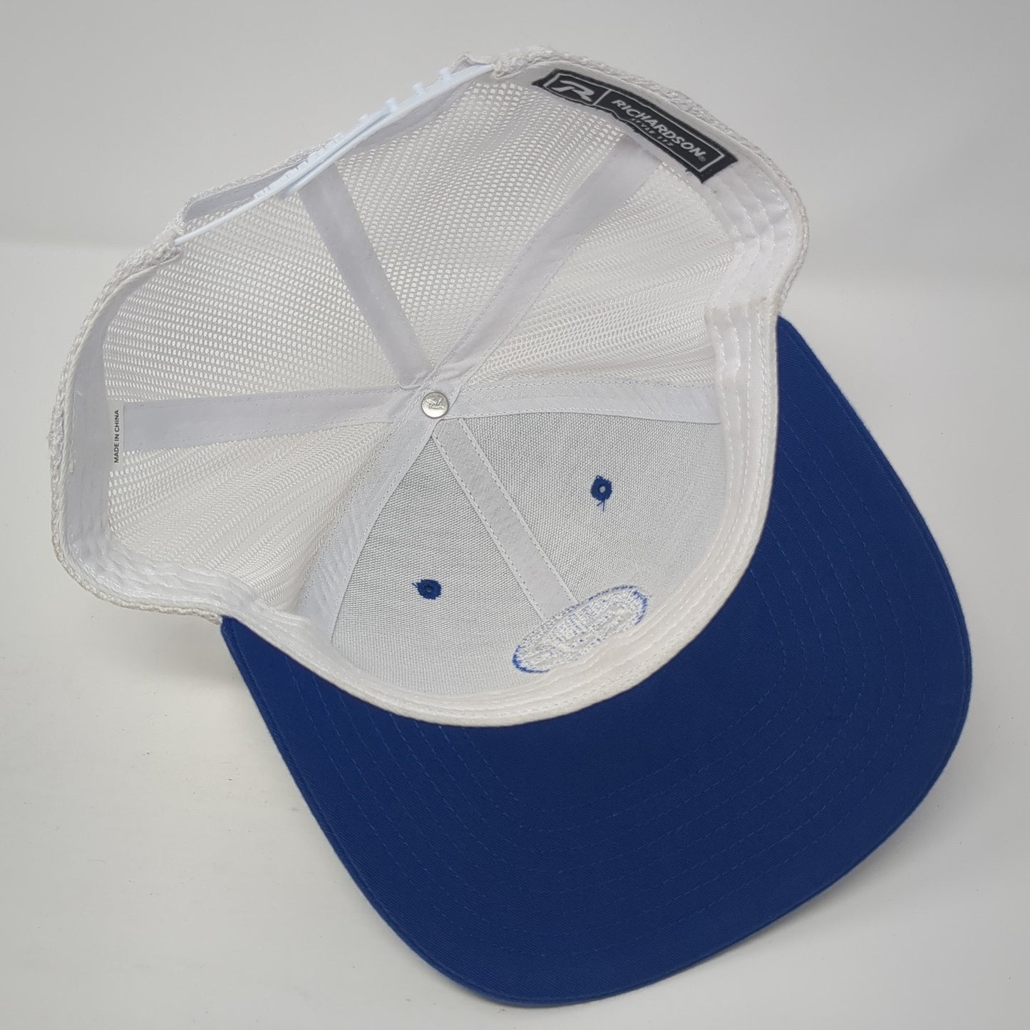 Eds Staub & Sons Trucker Hat Blue OS Adjustable Embroidered Mesh Back Richardson