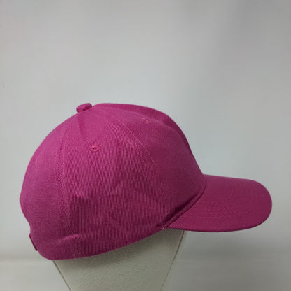 Unbranded Strapback Hat Pink One Size Blank Solid Adjustable 6 Panel