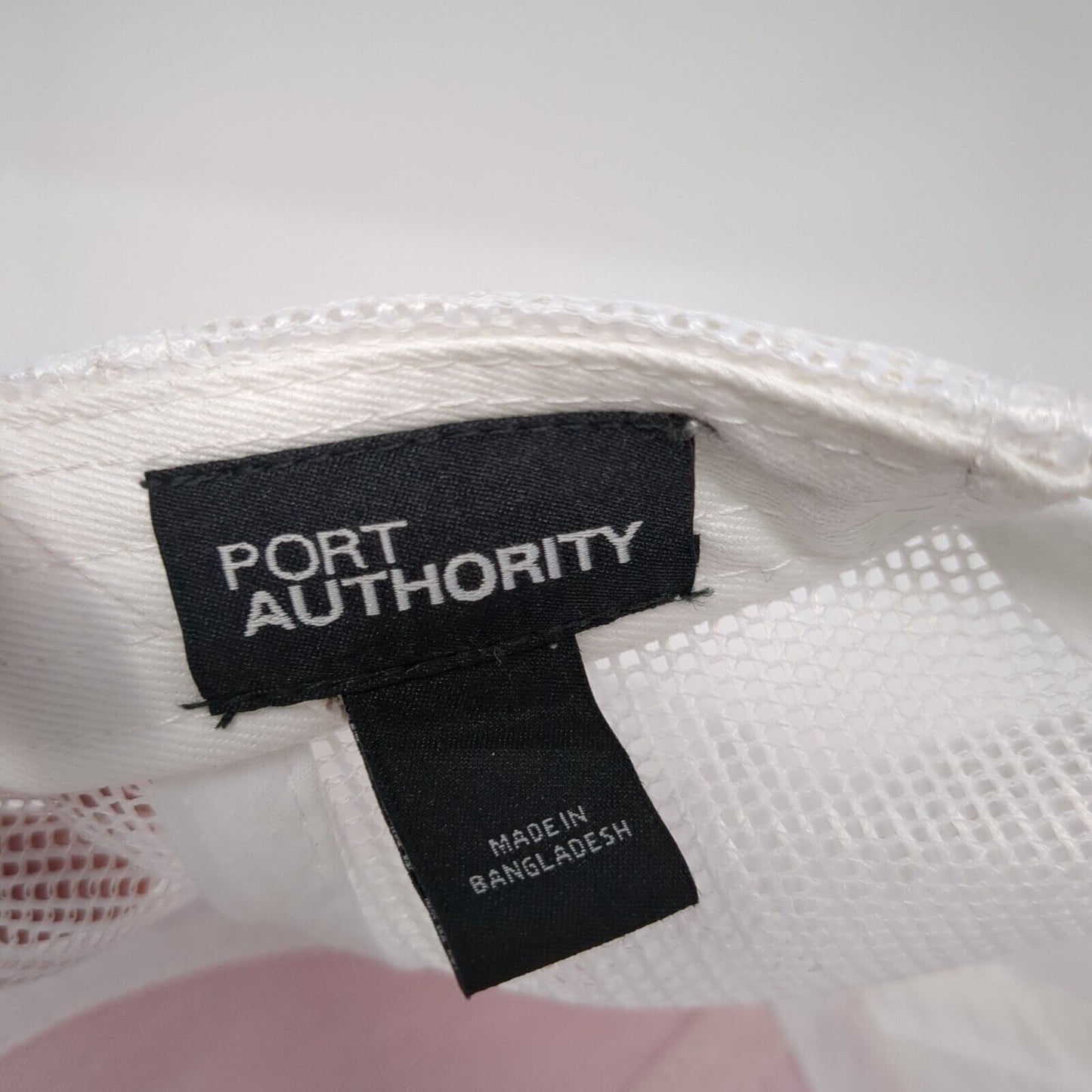 Locusview Snapback Trucker Hat Orange One Size Mesh Back Port Authority