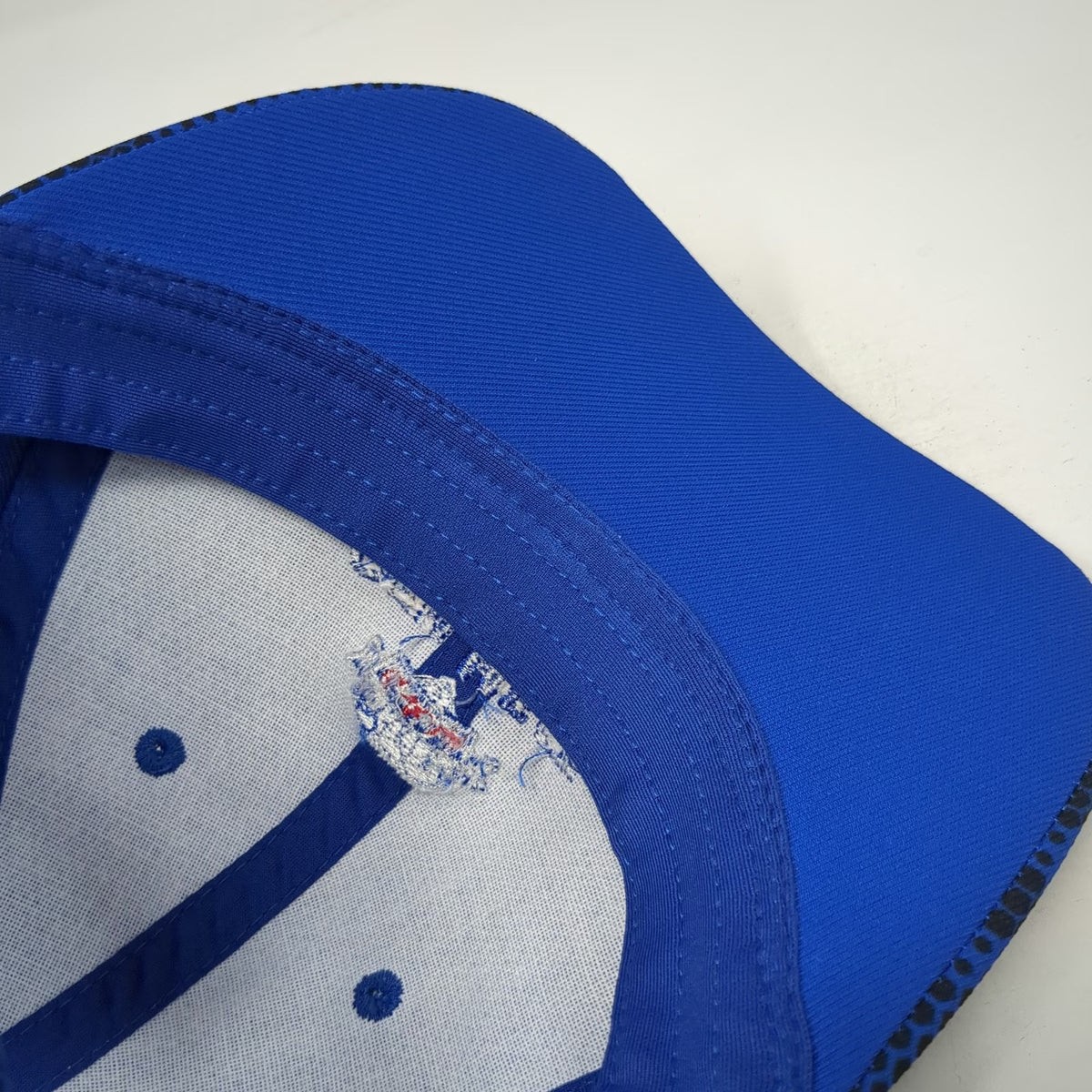 Sport-Tek Baseball Cap Blue Black OSFM Gem Meat Packing Co Mesh Strapback Hat