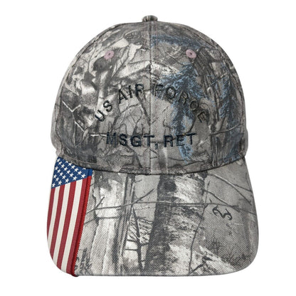 US Air Force Msgt. Ret Slideback Hat Camo One Size Hunting Outdoor Cap