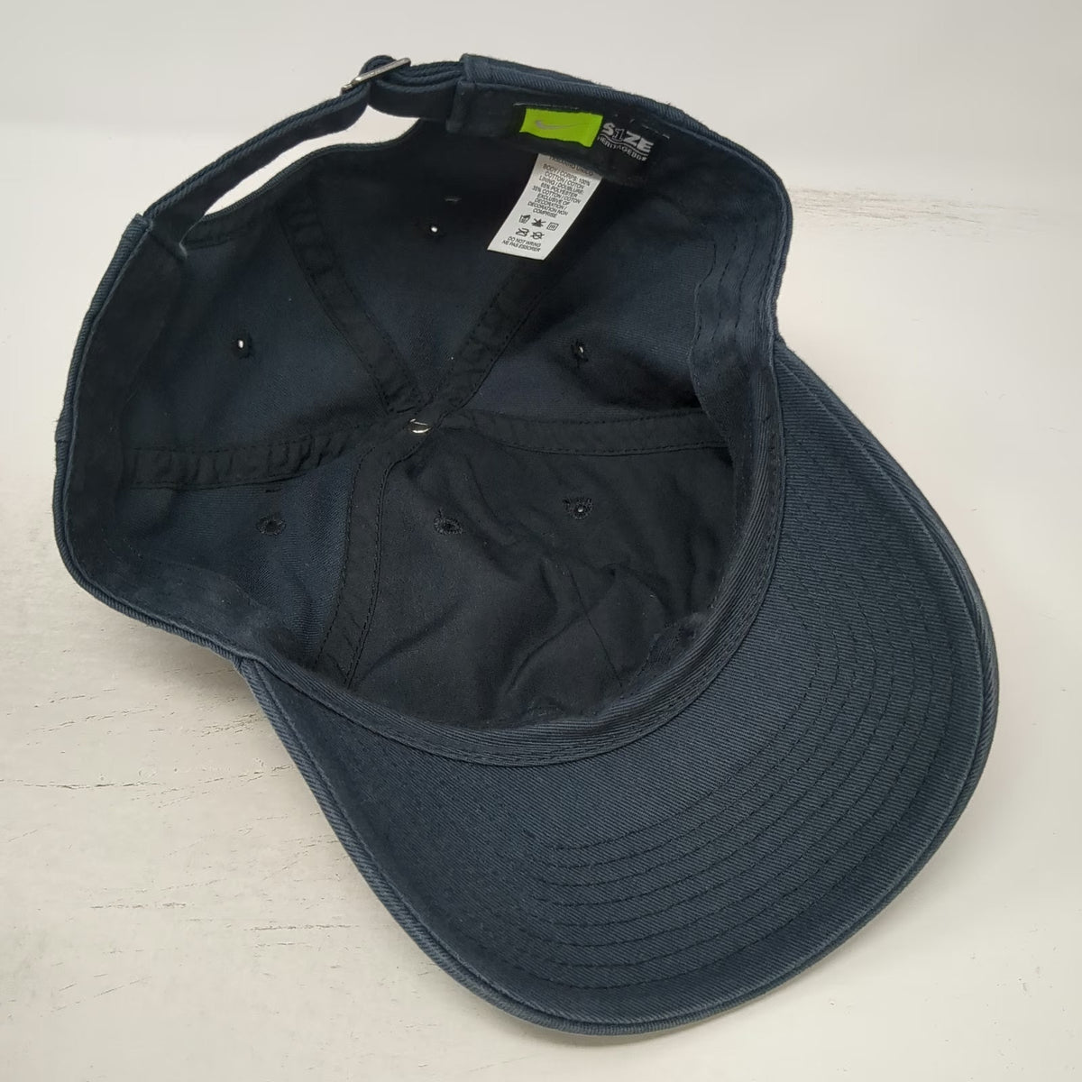 Nike Baseball Cap Blue White One Size Swoosh Heritage 86 Slideback Cotton Hat