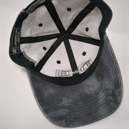 D&B Supply Strapback Hat Gray One Size USA Flag Kryptek Outdoor Cap
