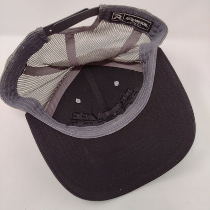 DRKTMBR Coffee Snapback Trucker Hat Gray OSFA Mesh Back Richardson