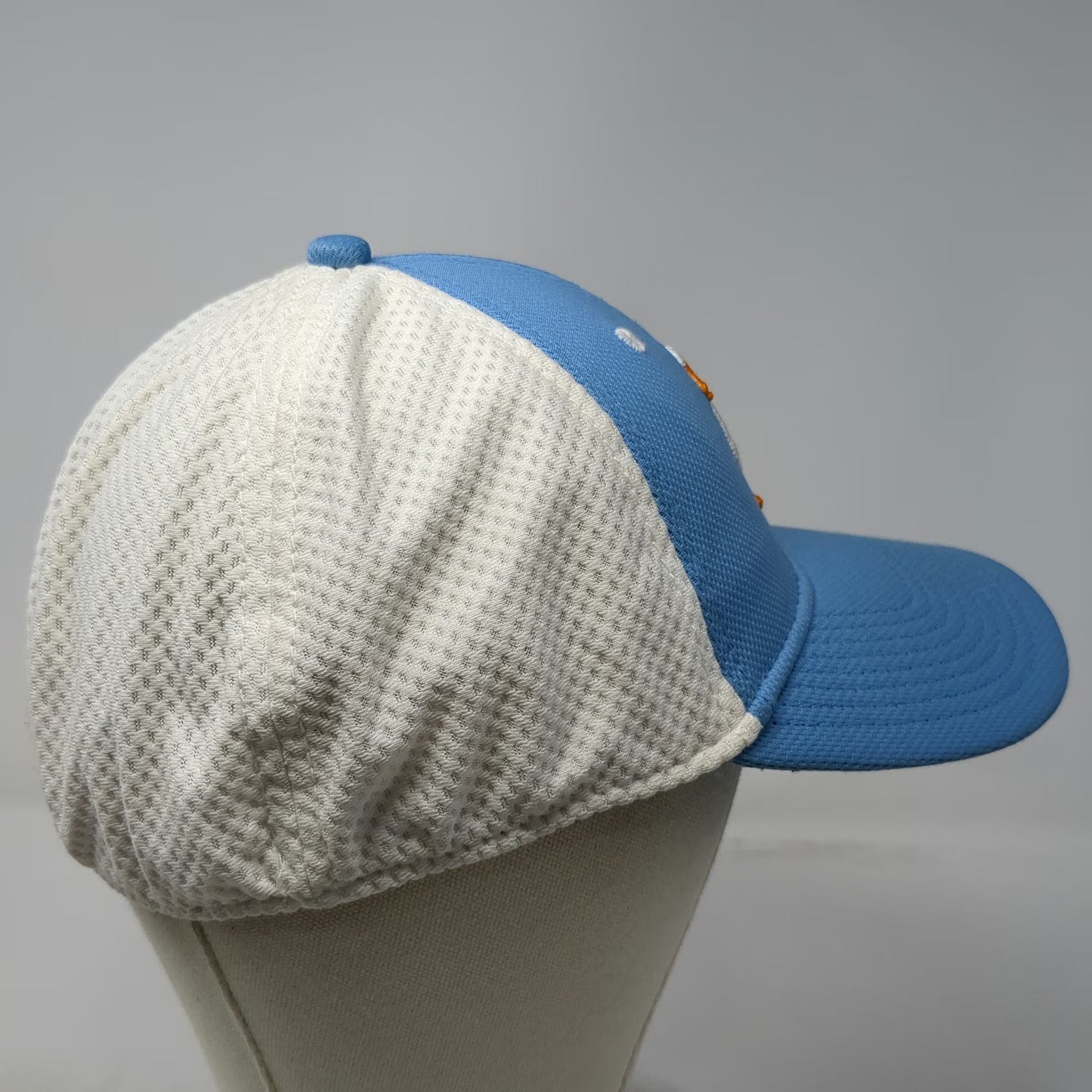The Game Aflac Duck Mascot Hat Baseball Cap Blue One Size Mesh Back Stretch Fit