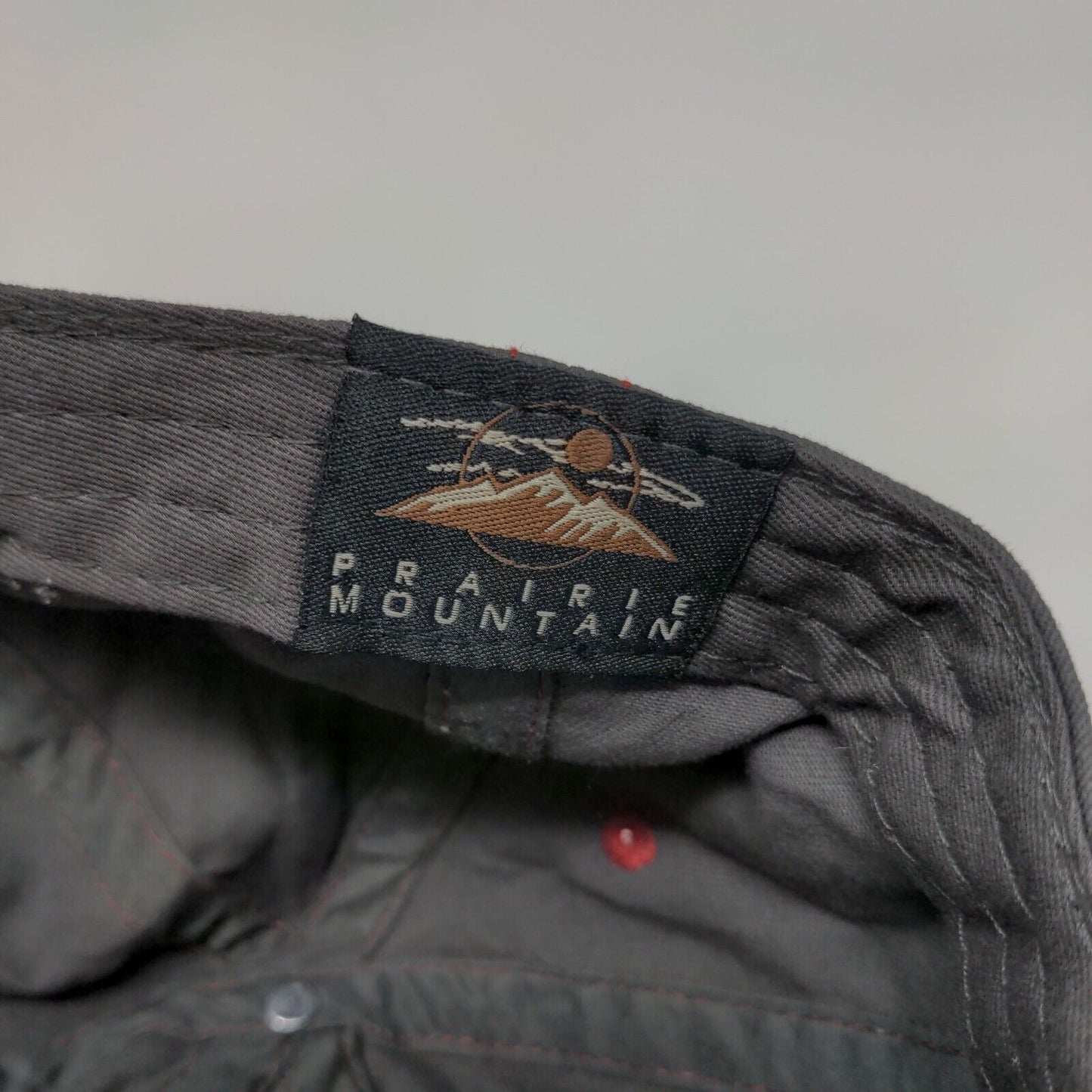 Prairie Mountain Slideback Hat Gray Small Embroidered Juneau Alaska Logo W/Tags