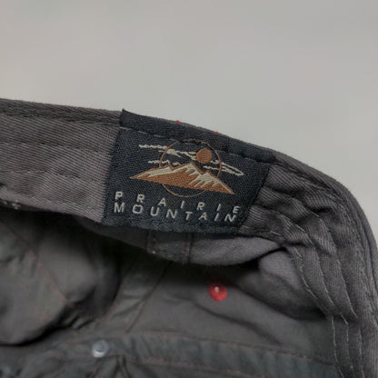 Prairie Mountain Slideback Hat Gray Small Embroidered Juneau Alaska Logo W/Tags