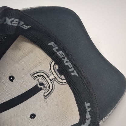 Get Your Hooey Fitted Hat Gray Medium Embroidered Logo Flexfit Colorblock