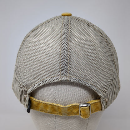 California Slideback Trucker Hat Yellow One Size Adjustable Mesh Back 6 Panel
