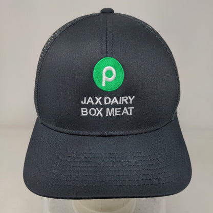 Jax Dairy Box Meat Snapback Trucker Hat Black One Size Pacific Headwear