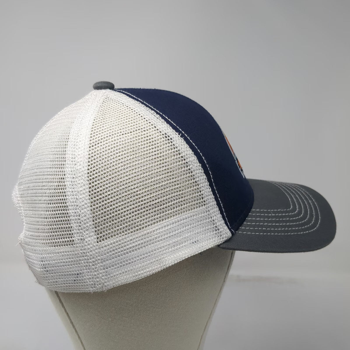 Continental Divide Blue Gray White Montana 1889 Trucker Hat One Size Snapback