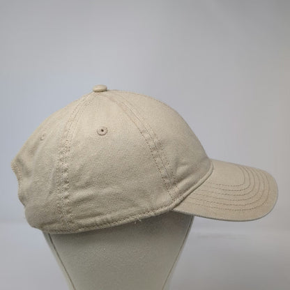 H&M Baseball Cap Beige L Adjustable Slideback Strap 100% Cotton Plain Solid Hat