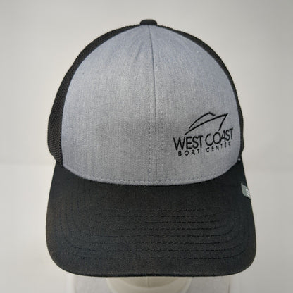 West Coast Boat Center Snapback Trucker Hat Black One Size Mesh Back