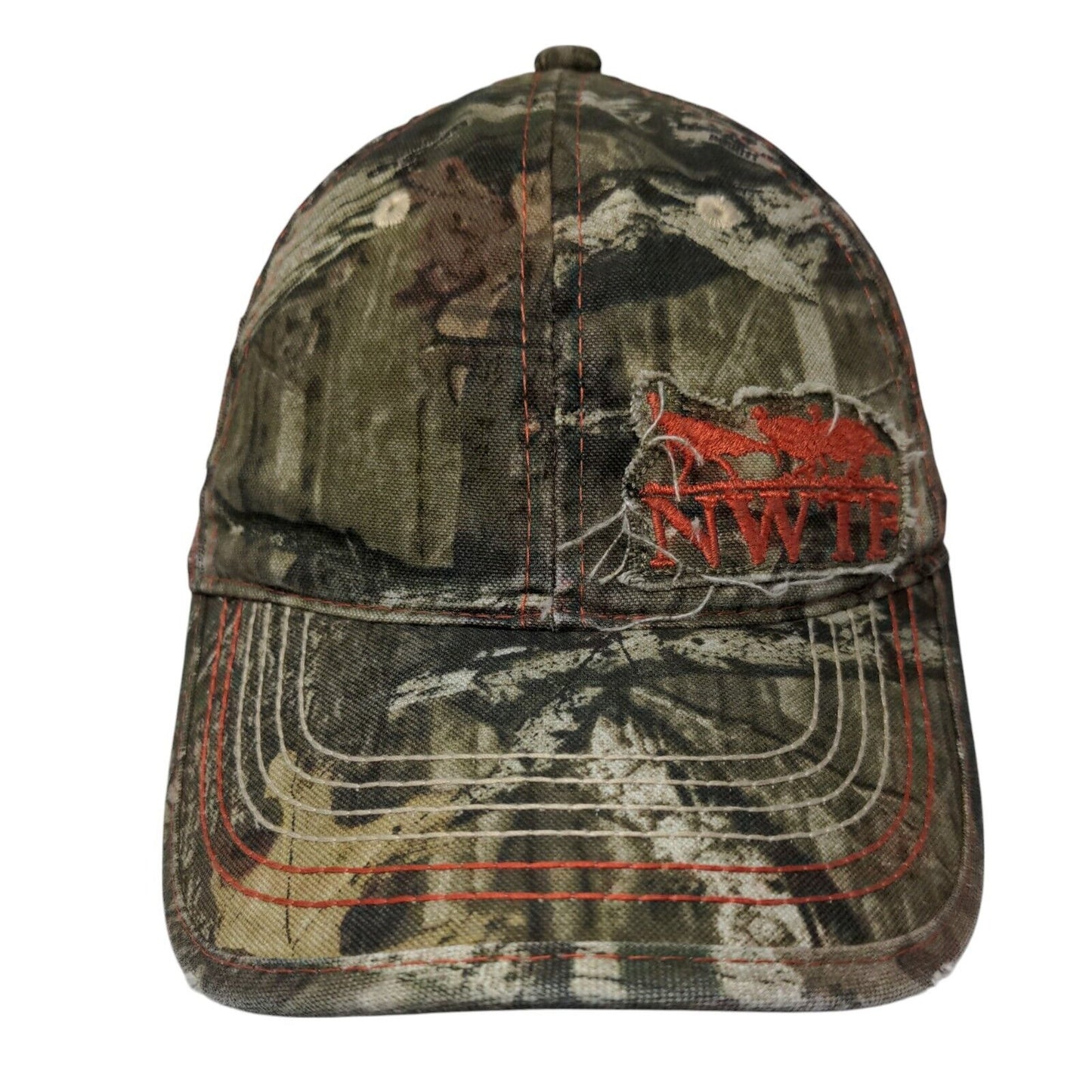 NWTF Strapback Mesh Back Trucker Hat Camo OSFA Outdoor Cap Hunting