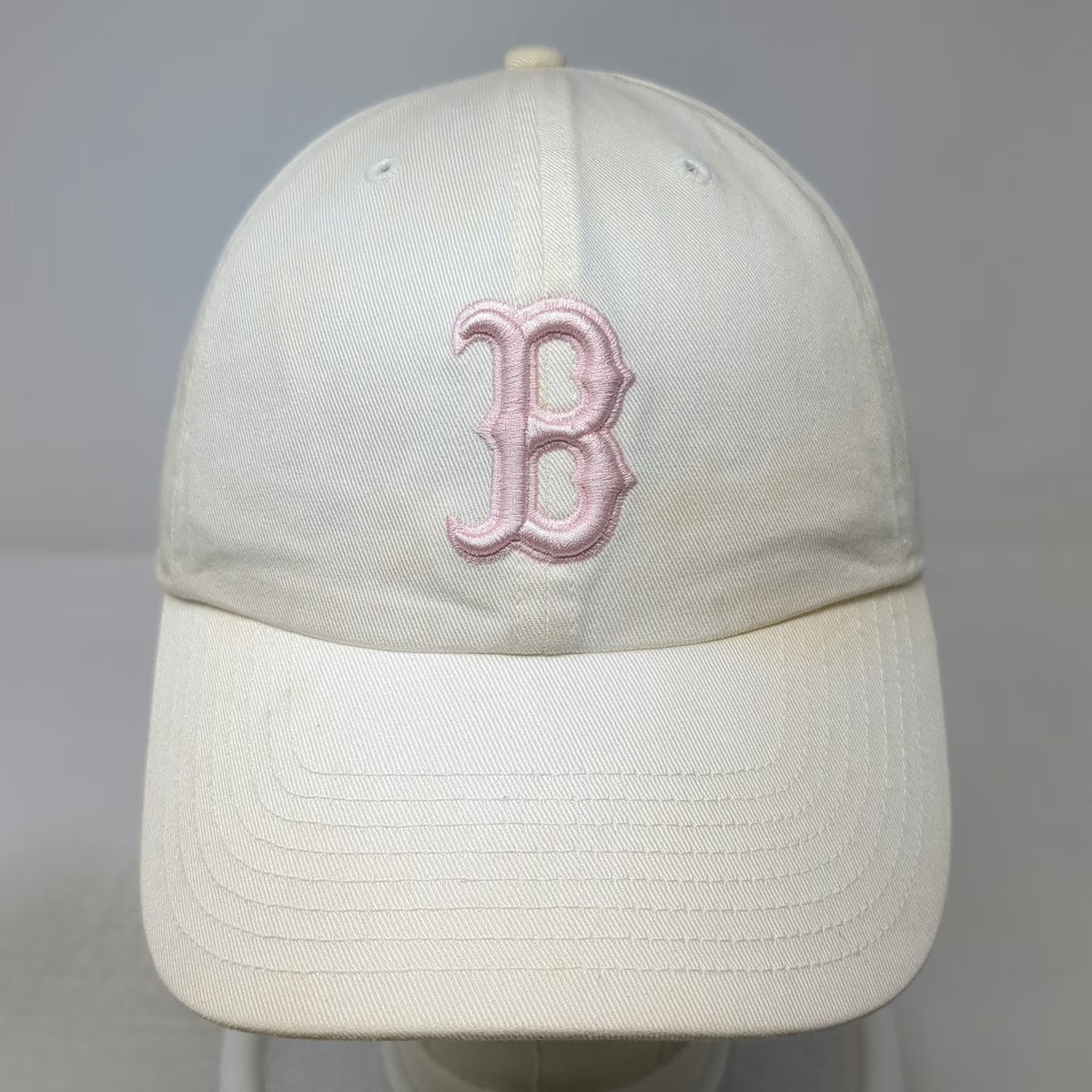 Boston Red Sox MLB Twins Enterprise White Baseball Cap One Size Pink Logo OS Hat