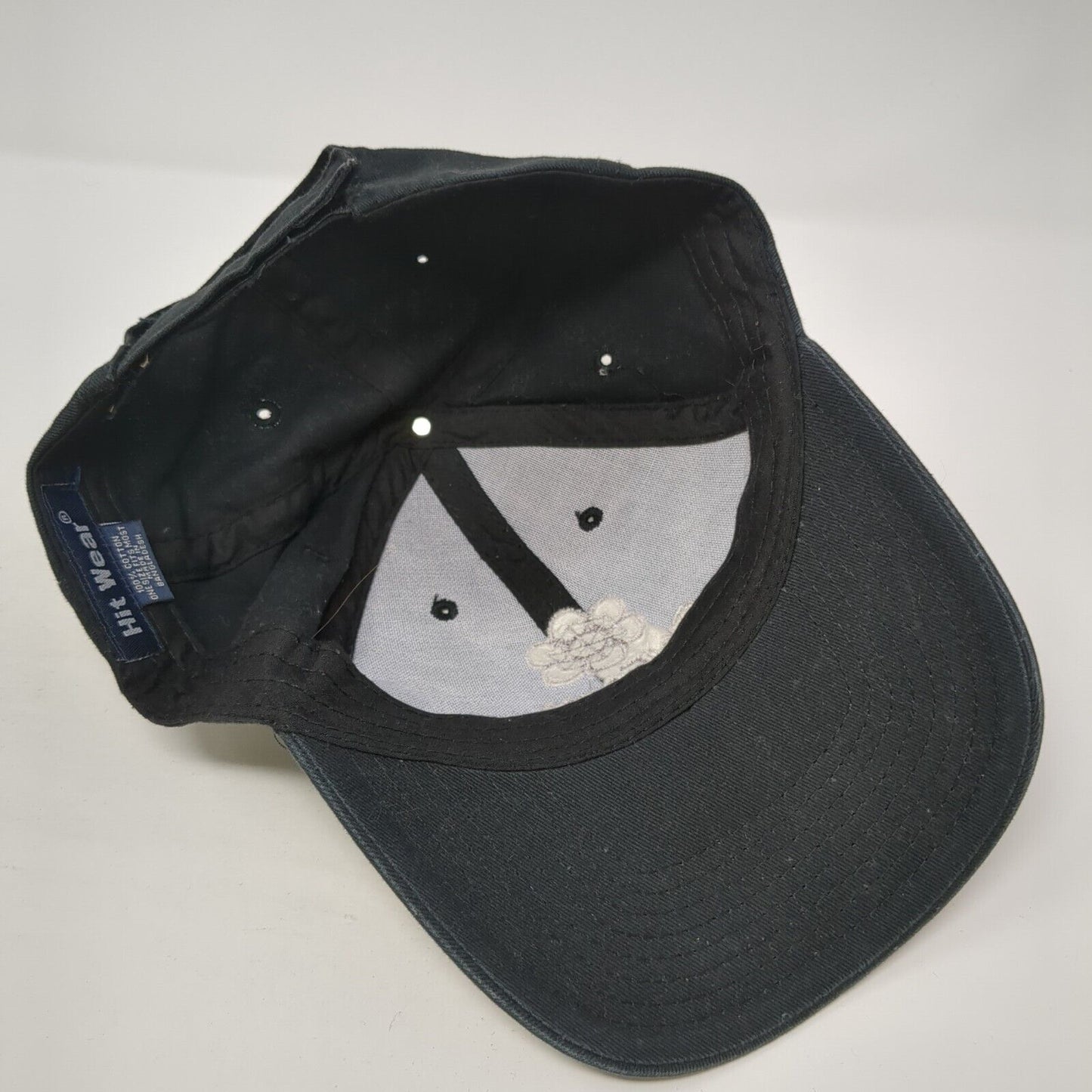 CalEarth Strapback Hat Black One Size Adjustable Embroidered Hit Wear