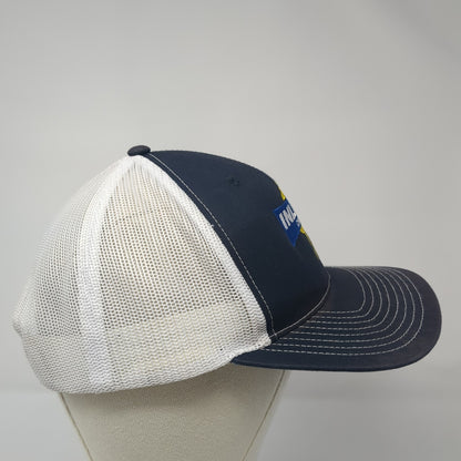Inland Crane Snapback Trucker Hat Blue One Size Mesh Back Richardson