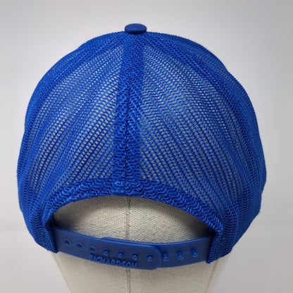 TV Snapback Trucker Hat Blue One Size Adjustable Mesh Back 6 Panel Richardson