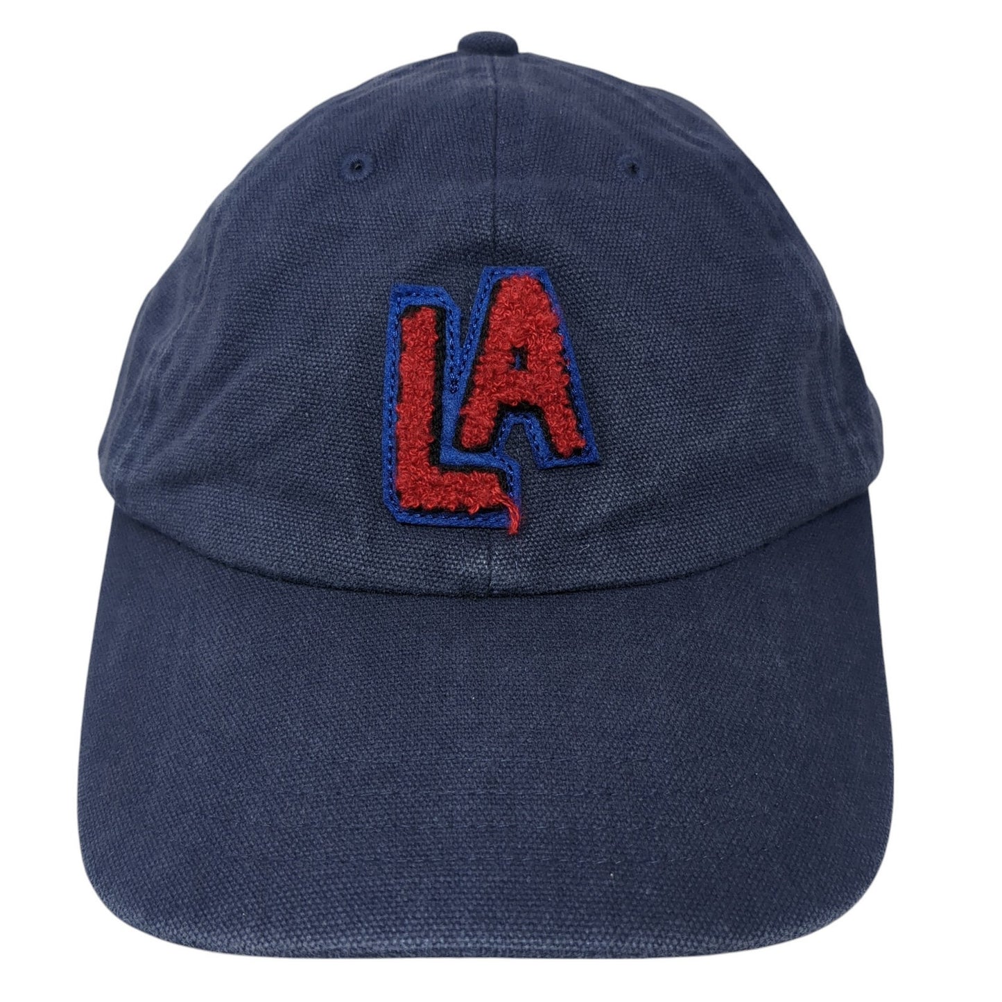 LA Slideback Hat Blue One Size Adjustable Embroidered 6 Panel Steve Madden