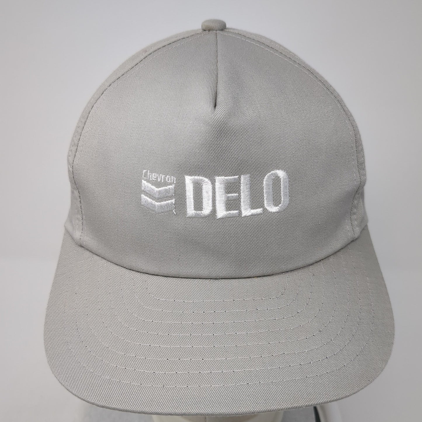 Chevron Delo Snapback Hat Gray One Size Solid Adjustable Embroidered