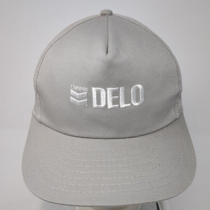 Chevron Delo Snapback Hat Gray One Size Solid Adjustable Embroidered