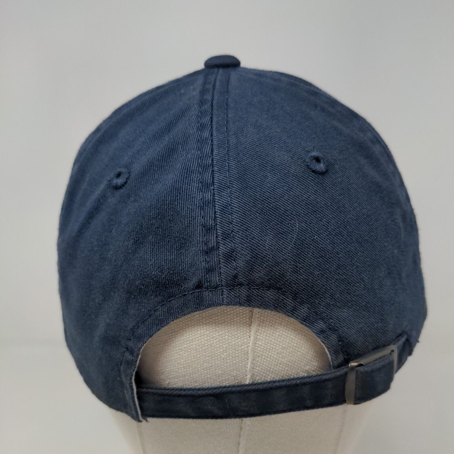 E by Elidan Men's Slideback Hat Blue Adjustable Embroidered Clover Logo Cotton