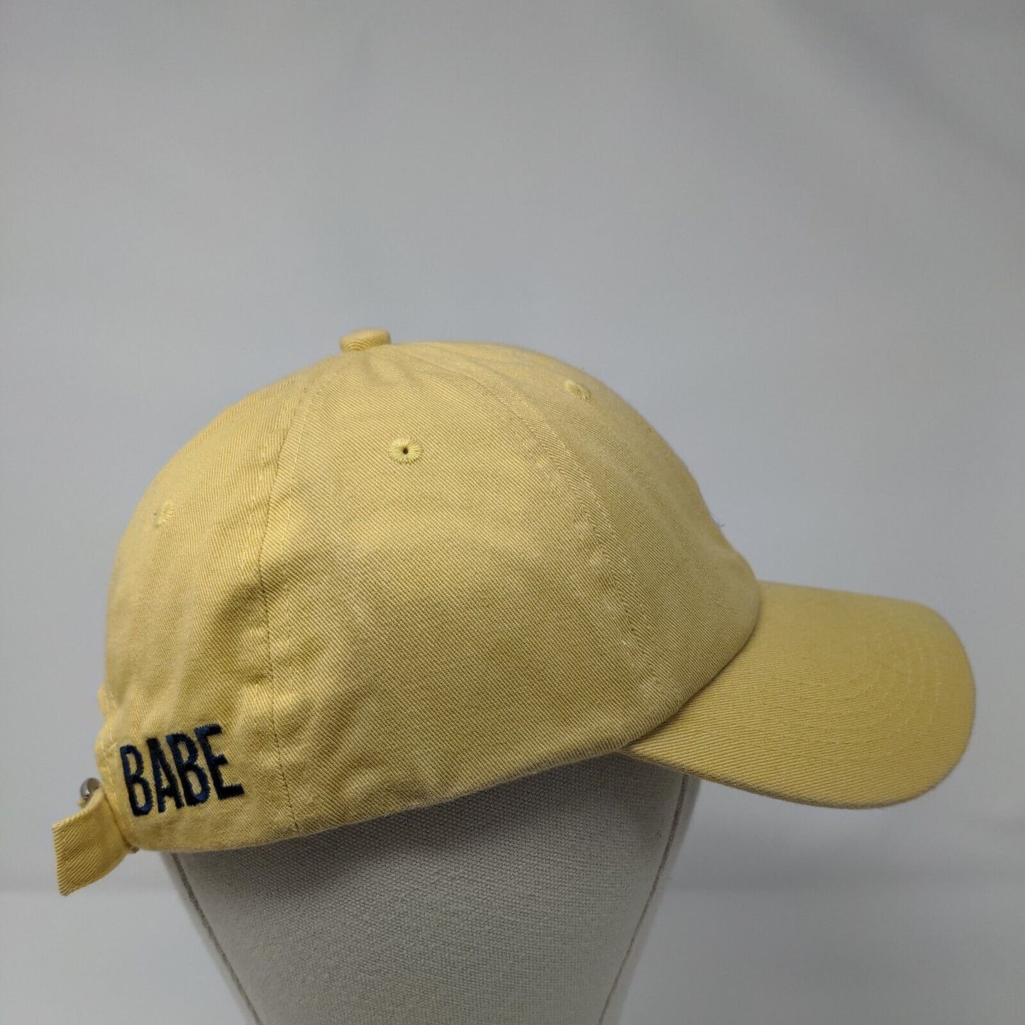 Rose Babe Slideback Hat Yellow OSFA Adjustable Embroidered Swish