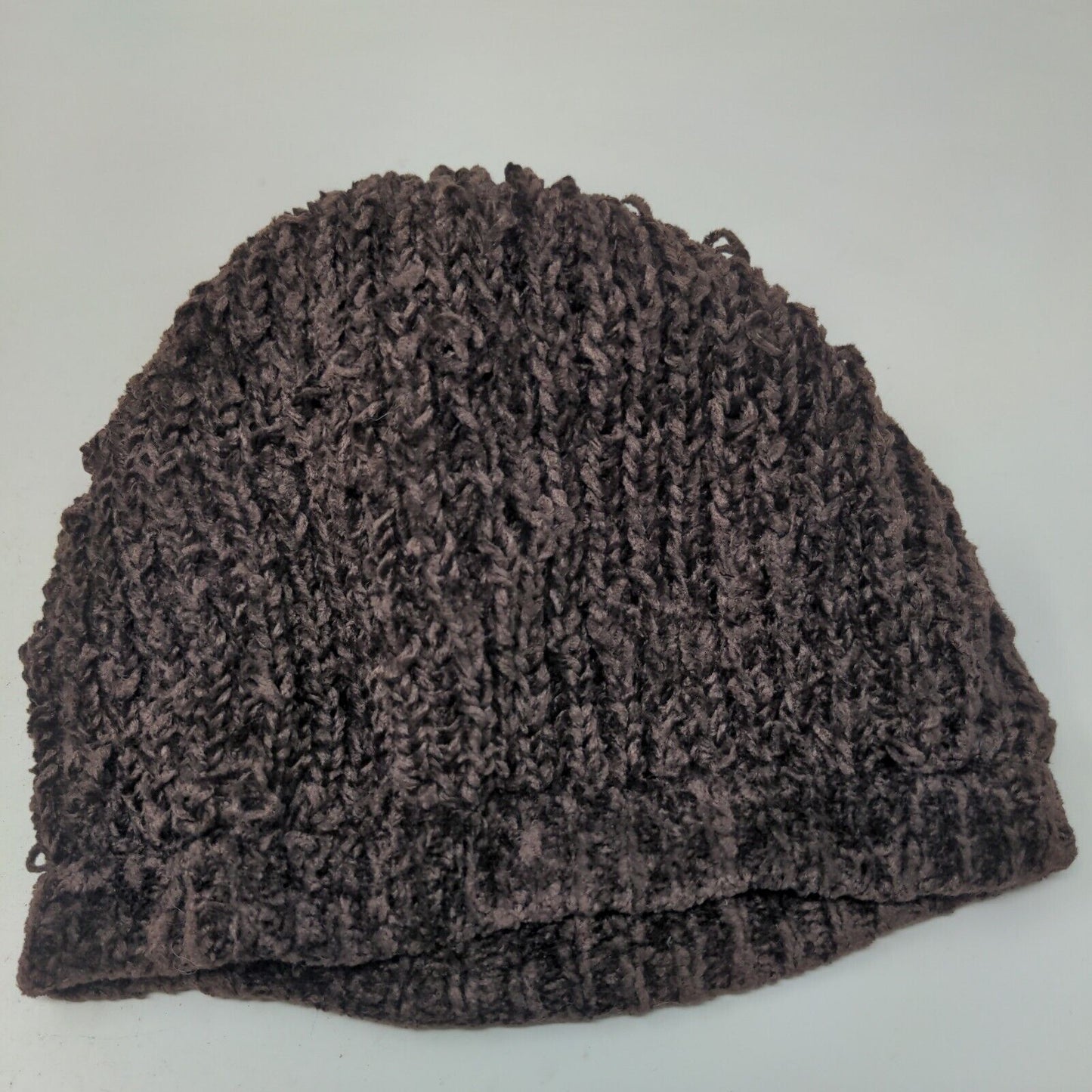 Charter Club Women's Knit Beanie Hat Brown Rayon Acrylic Blend