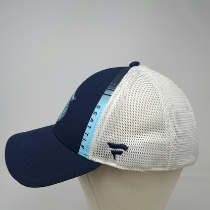 Fanatics Seattle Kraken NHL Blue One Size Trucker Hat 2022 Side Patch Snapback