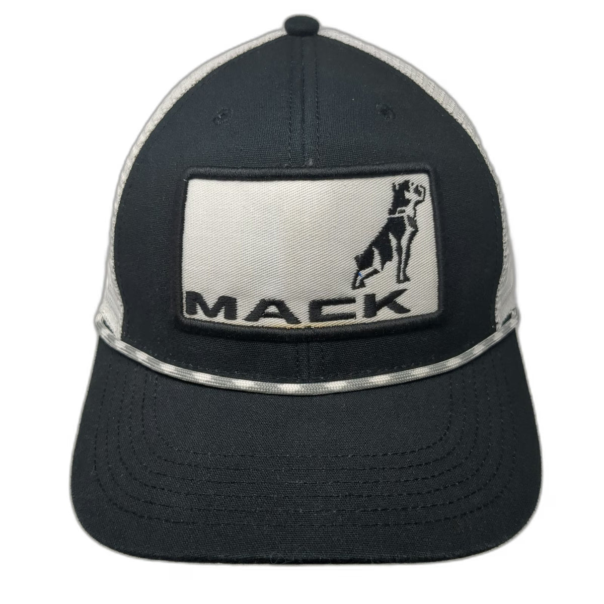 Legacy Mack Trucks Bulldog Logo Trucker Hat Black One Size Mesh Snapback Rope