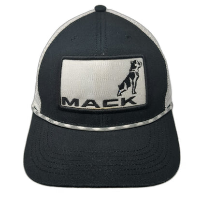 Legacy Mack Trucks Bulldog Logo Trucker Hat Black One Size Mesh Snapback Rope