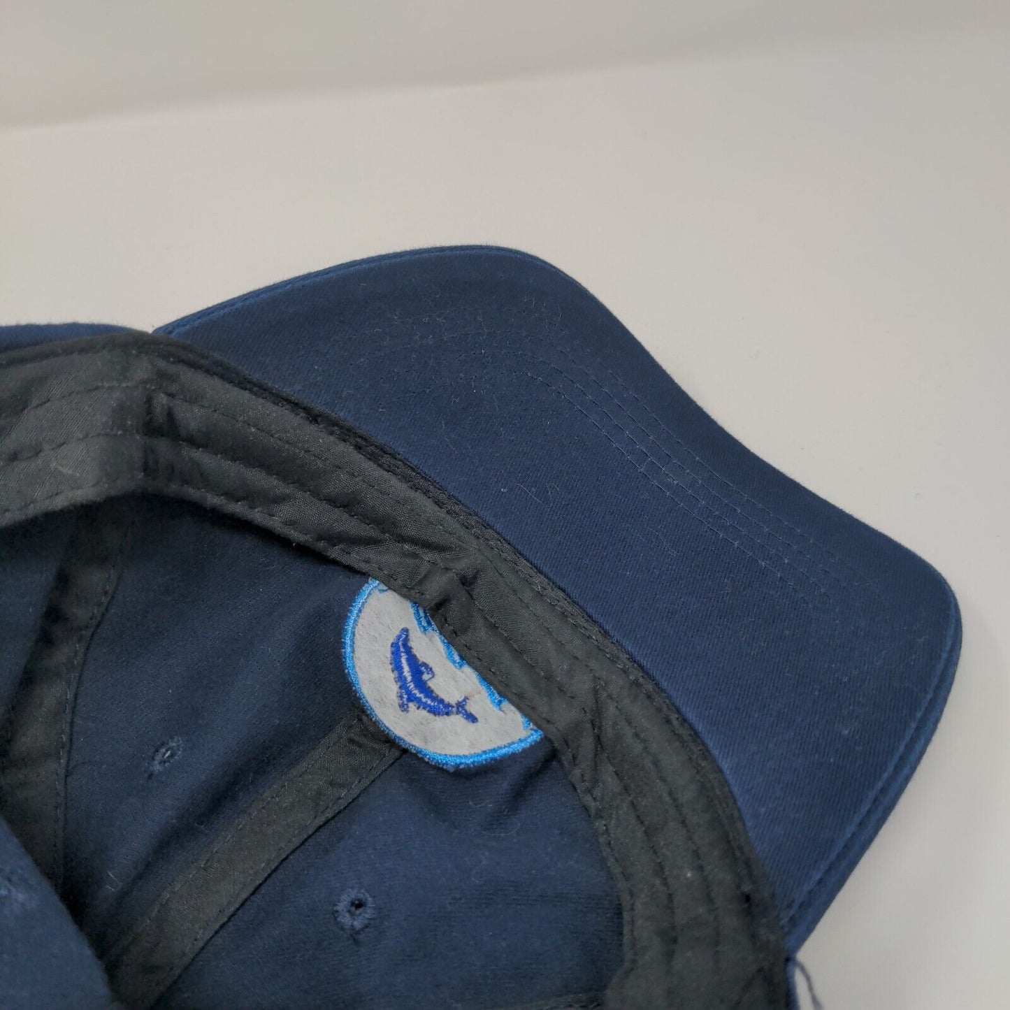 Sea World Strapback Hat Blue One Size Adjustable Embroidered 6 Panel Cotton
