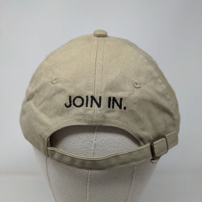 VZW Verizon Wireless Join In Slideback Hat Tan One Size Embroidered