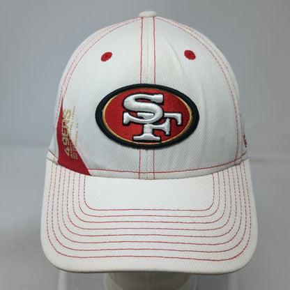 Reebok San Francisco 49ers NFL Cap White M Onfield Equipment Red Stitching Gold