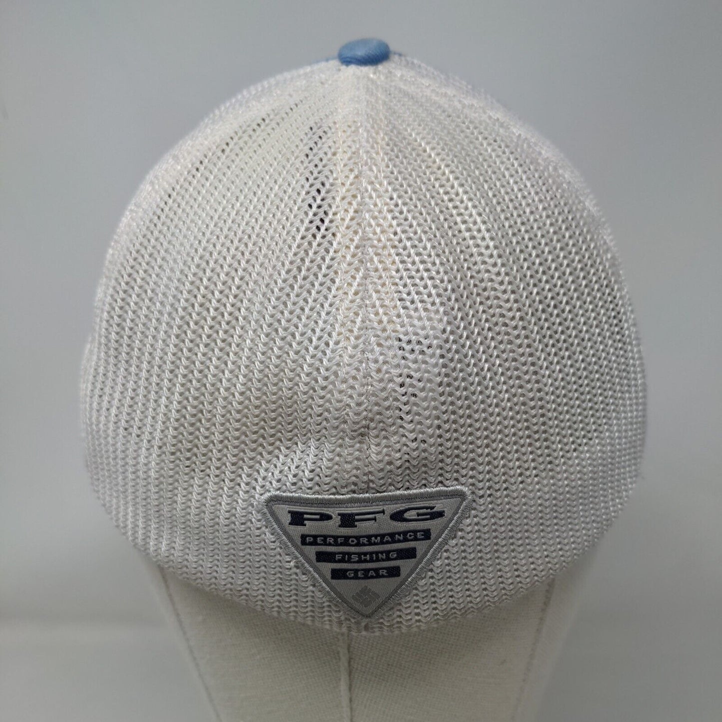 Columbia PFG Patch Fitted Mesh Back Trucker Hat Blue S/M Colorblock