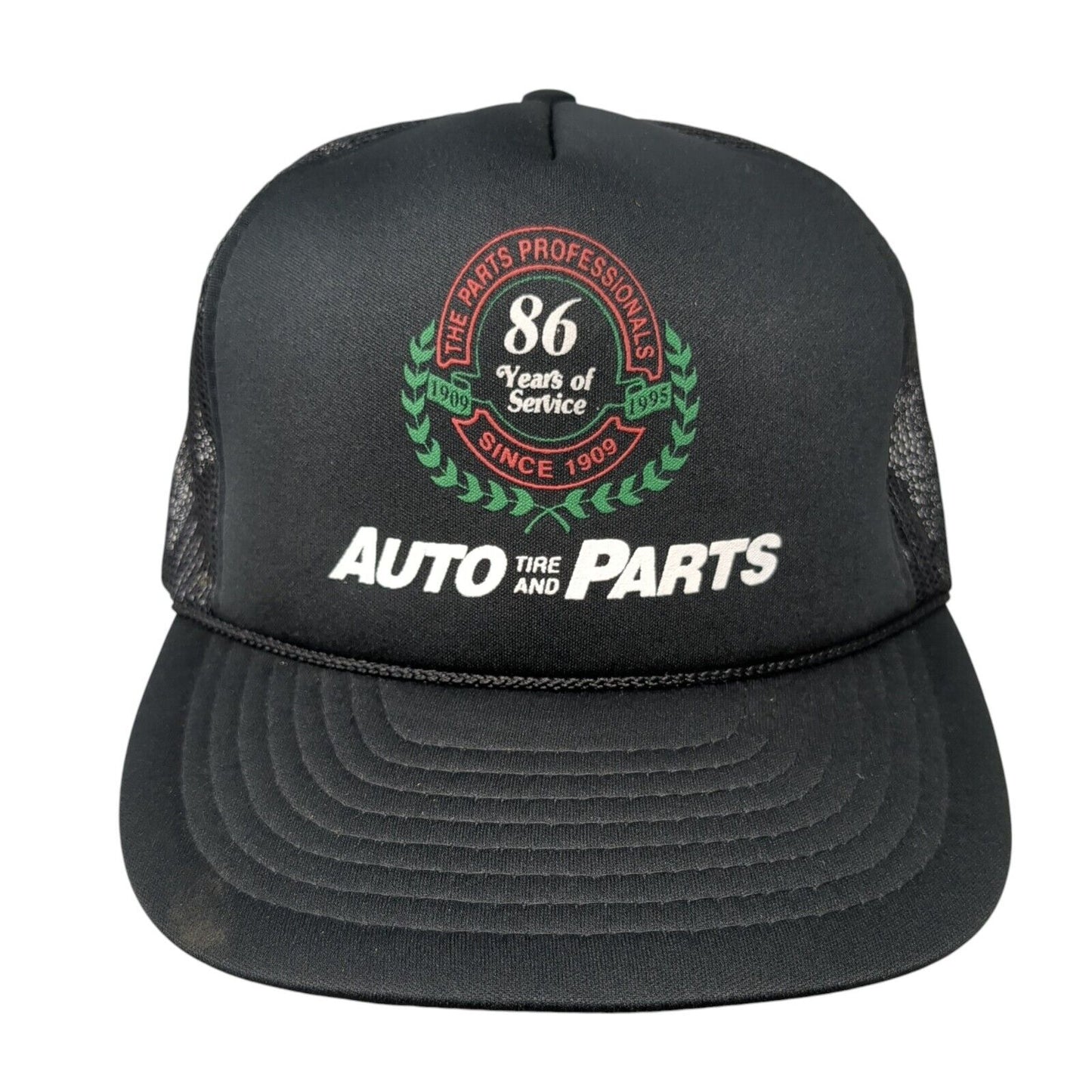 Auto Tire And Parts Snapback Rope Trucker Hat Black One Size Adjustable