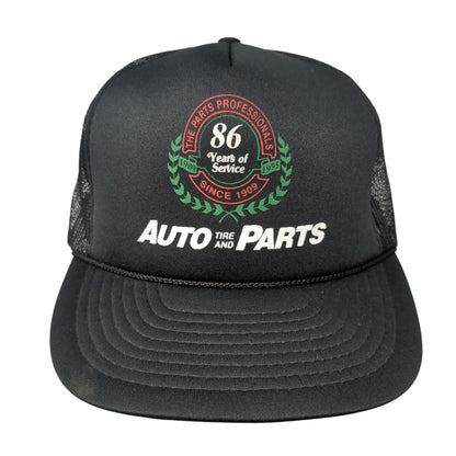 Auto Tire And Parts Snapback Rope Trucker Hat Black One Size Adjustable