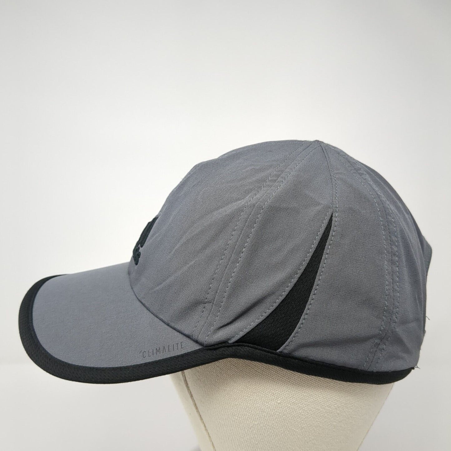 Adidas Climalite Strapback Hat Gray One Size Adjustable Embroidered Breathable
