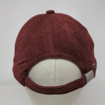 Unbranded Slideback Hat Red One Size Adjustable Vented Holes 6 Panel Blank
