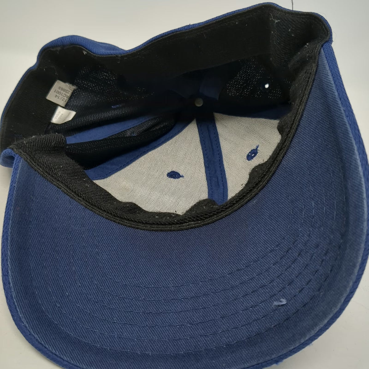 Reebok Baseball Cap Blue One Size Polyester Stretch Fit Logo Performance Hat