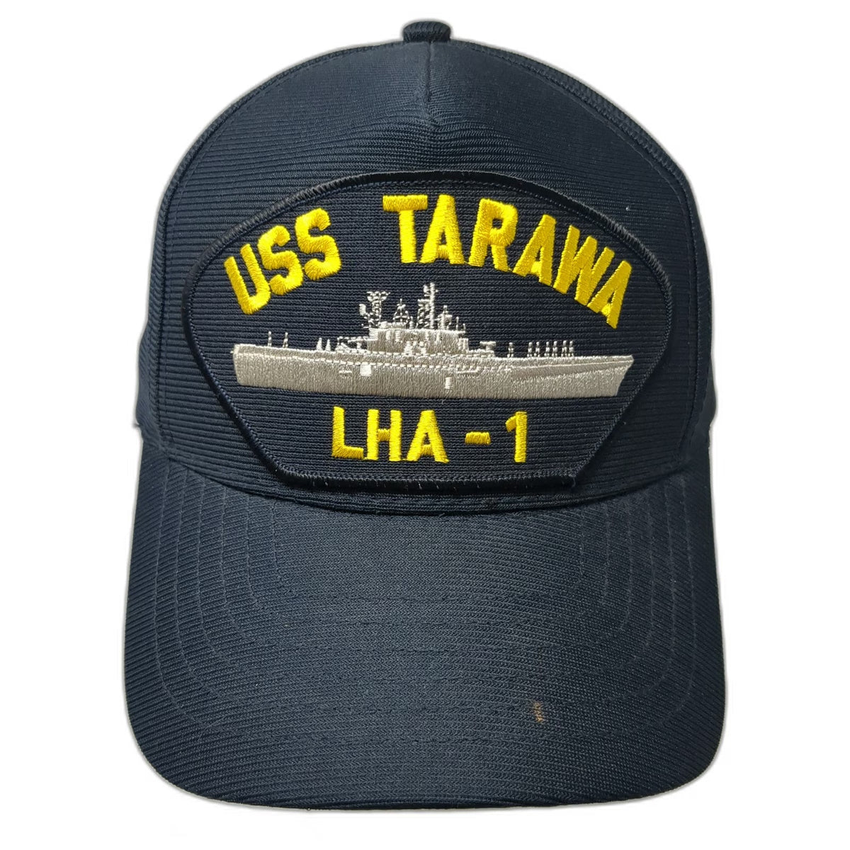Military Best 5 Panel Blue One Size Hat USS Tarawa LHA-1 Ship Snapback Mesh Back
