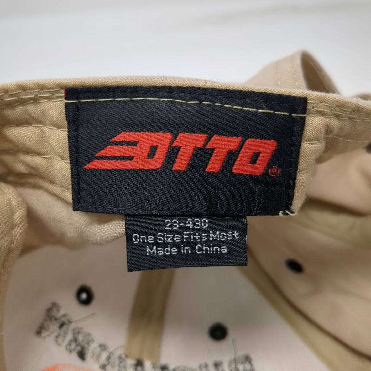 Otto Baseball Cap Beige Black One Size Buckhorn Gun Shop Boise ID Deer Hat