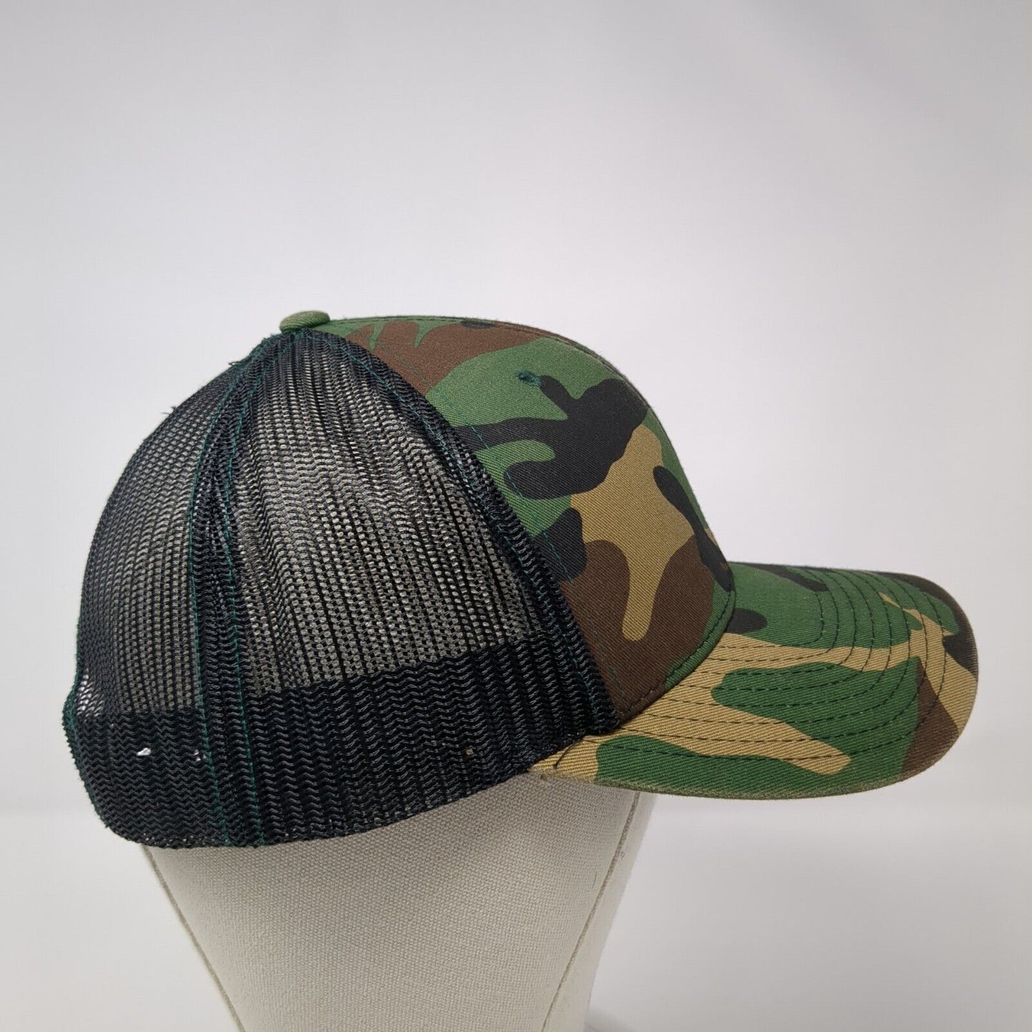 Mission43 Snapback Mesh Back Trucker Hat Camo One Size Richardson