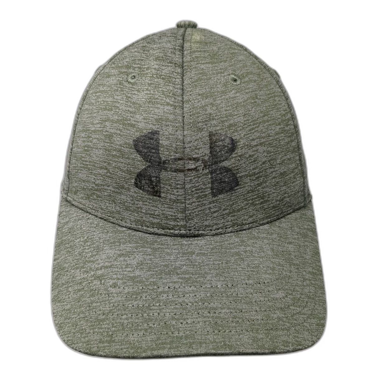 Under Armour Baseball Cap Green L Fitted Heathered Performance Curved Brim hat