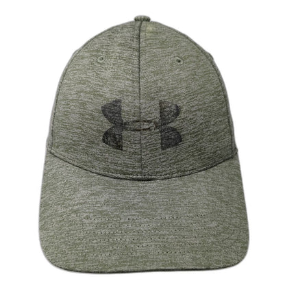 Under Armour Baseball Cap Green L Fitted Heathered Performance Curved Brim hat